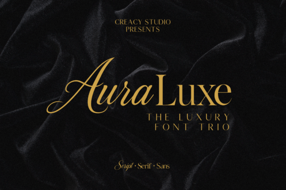Auraluxe Trio: The Definitive Trinity of High-End Typography