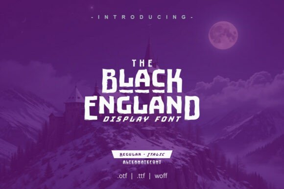 Black England: A Bold Medieval Display Font