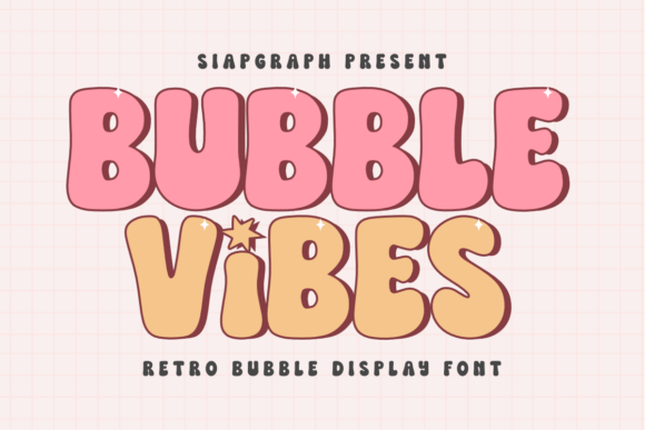 Bubble Vibes: The Ultimate Retro Display Font