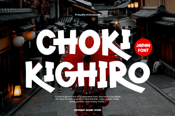 Choki Kighiro: A Playful Japanese-Inspired Display Typeface