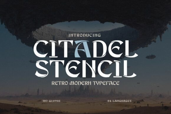 Citadel Stencil: Where Retro Charm Meets Futuristic Edge