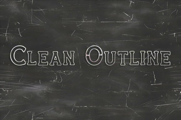 Clean Outline: A Versatile Display Font for Creators