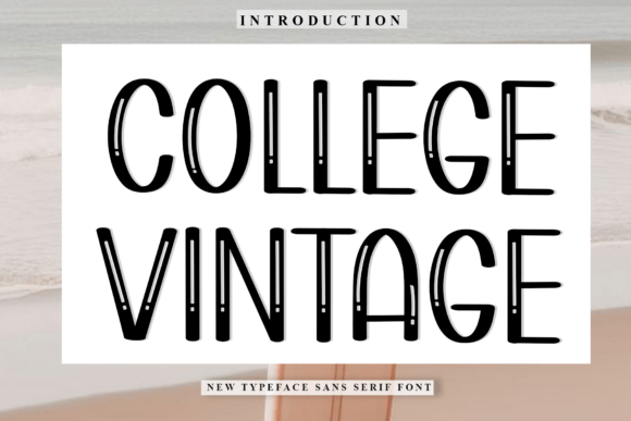 College Vintage: A Festive Typeface for Holiday Designs