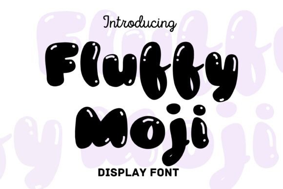 Fluffy Moji: A Playful Typeface for Modern Design Projects
