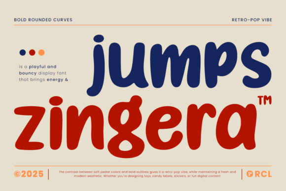 Jump Zingera: The Bouncy Typography That Brings Retro Joy to Modern Design