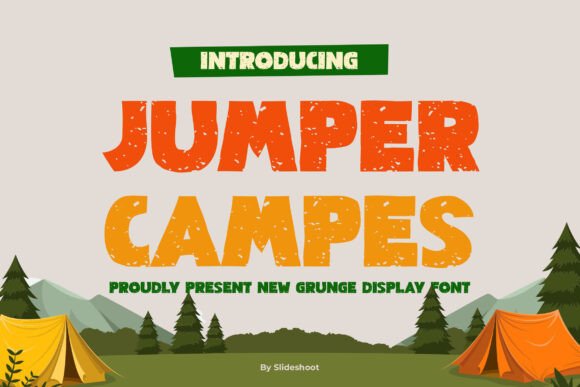 Jumper Campes: The Playful Grunge Font for Outdoor-Inspired Design