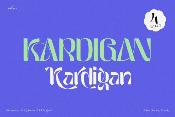Kardigan: A Retro Display Font That Demands Careful Application