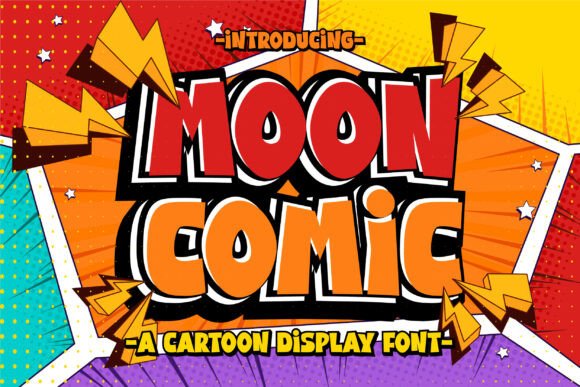 Moon Comic: A Playful Display Font for Bold Creative Projects