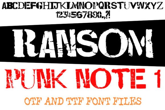 Ransom Punk Note 1: The Ultimate Font for Rebellious Design