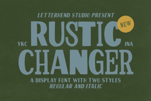Rustic Changer: A Distinctive Typeface for Artisanal and Rugged Design Projects