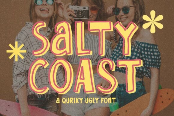 Salty Coast: A Playfully Ugly Font with Character