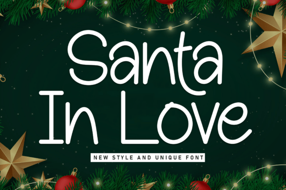 Santa in Love: A Playful Font for Modern Design