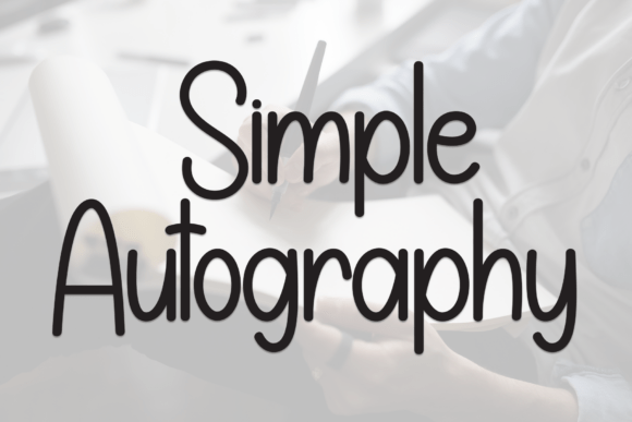 Simple Autography: A Warm Display Font