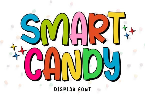 Smart Candy: A Bold Display Font for Modern Design Projects