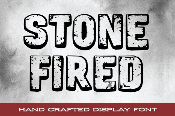 Stone Fired: A Bold Font for Rugged, Vintage Design Projects