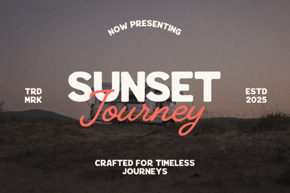 Sunset Journey Duo: A Typography Guide for Modern Nostalgia