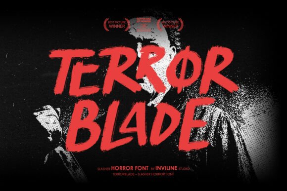 Terror Blade: A Brutal Display Font for Horror Design