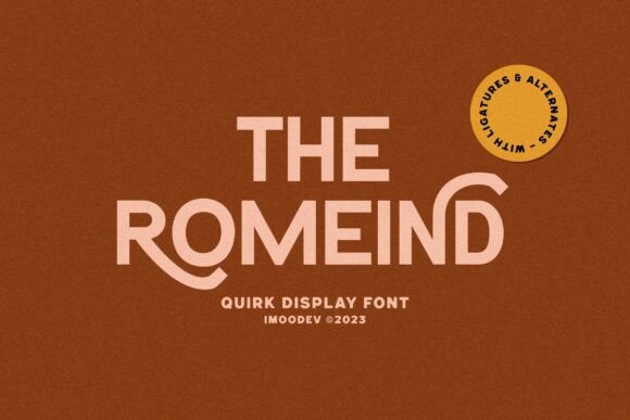 The Romeind: A Structured Display Font with Theatrical Alternates